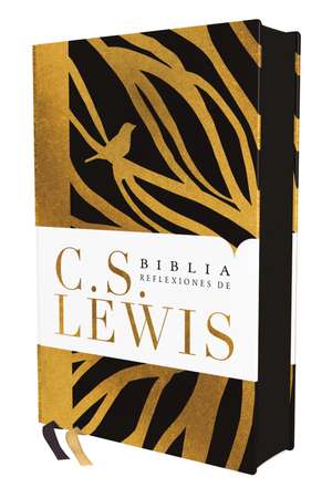 Reina Valera Revisada, Biblia Reflexiones de C. S. Lewis, Tapa dura, Negro, Interior a dos colores, Comfort Print de C. S. Lewis