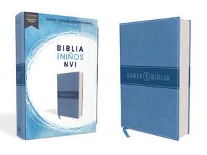 Biblia para Niños NVI, Texto revisado 2022, Leathersoft, Azul Celeste, Comfort Print de Nueva Versión Internacional