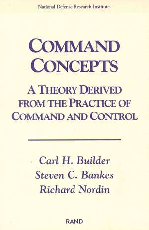 Command Concepts de Carl H. Builder