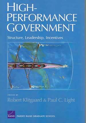 High-Performance Government de Robert Klitgaard