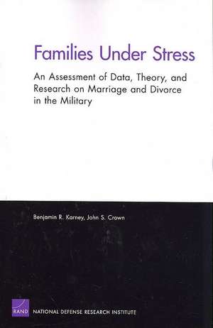 Families Under Stress de Benjamin RPhD (University of California Karney