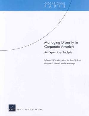 Managing Diversity in Corporate America de Jefferson P. Marquis