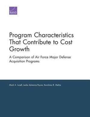 PROGRAM CHARACTERISTICS THAT CPB de Mark A. Lorell