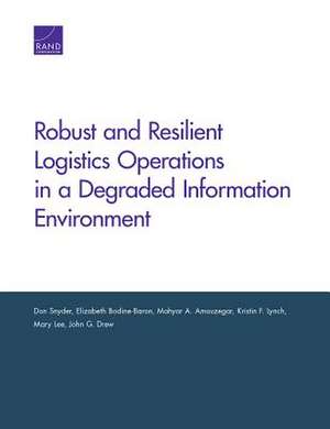 ROBUST AMP RESILIENT LOGISTICS OPB de Don Snyder