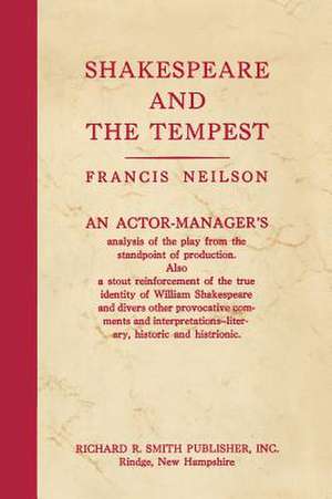 Shakespeare and the Tempest de Francis Neilson