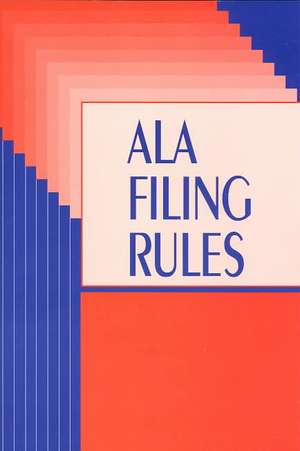 ALA Filing Rules de American Library Association