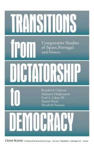 Transitions From Dictatorship To Democracy: Comparative Studies Of Spain, Portugal And Greece de Ronald H. Chilcote