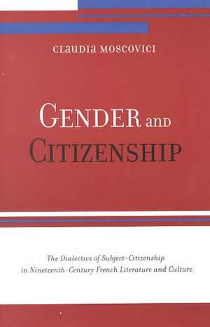 Gender and Citizenship de Claudia Moscovici