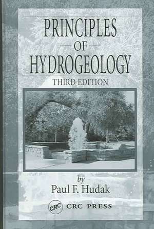 Principles of Hydrogeology de Paul F. Hudak