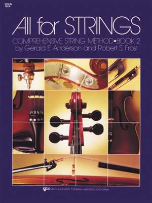 Anderson, G: All for Strings Book 2 Violin de GeraldM.D. Anderson