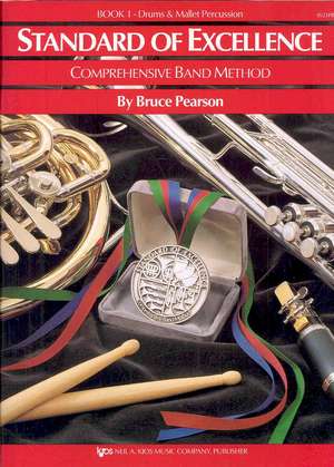 Standard of Excellence Book 1 Drums/Mallet Percussion de Bruce Pearson