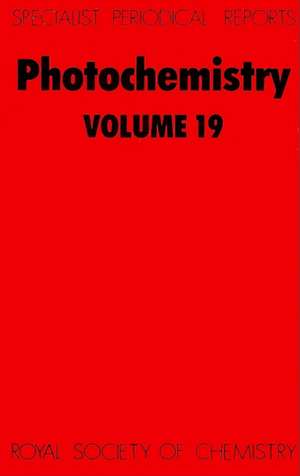 Photochemistry: Volume 19 de Royal Society of Chemistry