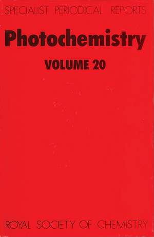 Photochemistry: Volume 20 de Royal Society of Chemistry