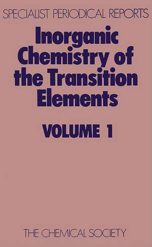 Inorganic Chemistry of the Transition Elements: Volume 1 de Royal Society of Chemistry