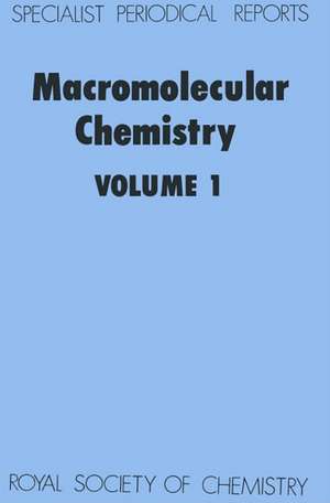 Macromolecular Chemistry: Volume 1 de Royal Society of Chemistry