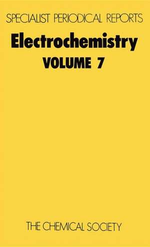 Electrochemistry: Volume 7 de Royal Society of Chemistry