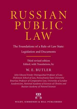 Russian Public Law de William E. Butler