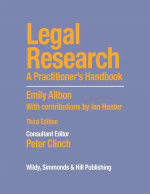 Legal Research: A Practitioner's Handbook de Emily Allbon