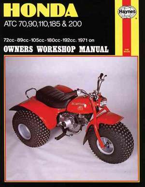 Honda ATC70, 90, 110, 185 & 200 (71 – 85) Haynes Repair Manual de Haynes