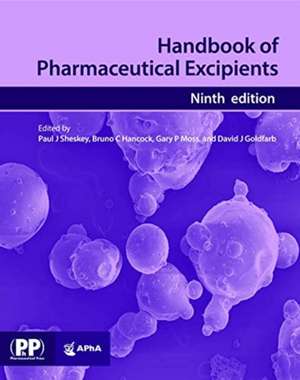 Handbook of Pharmaceutical Excipients de Bruno C Hancock