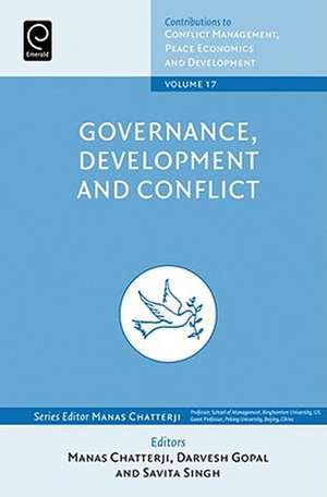 Governance, Development and Conflict de Manas Chatterji