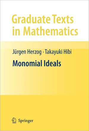 Monomial Ideals de Jürgen Herzog