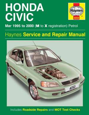 Honda Civic Petrol (Mar 95 – 00) Haynes Repair M – 95–00 de Haynes