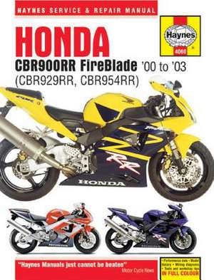 Honda CBR900RR FireBlade (00 – 03) Haynes Repair Manual de Haynes