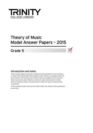 Theory Model Answer Papers Grade 5 2015 de AA.VV.