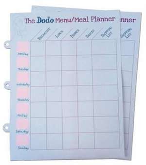 Jay, R: Dodo Pad Weekly Wipe-Clean Menu / Meal Planner de REBECCA JAY