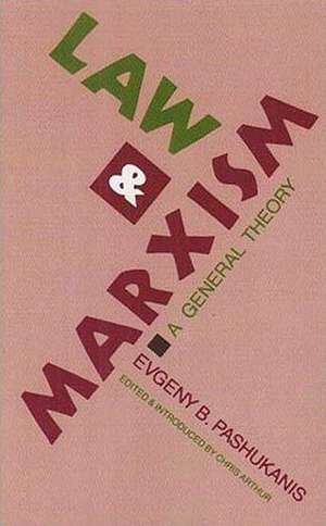 Law and Marxism: A General Theory de Evgeny Pashukanis