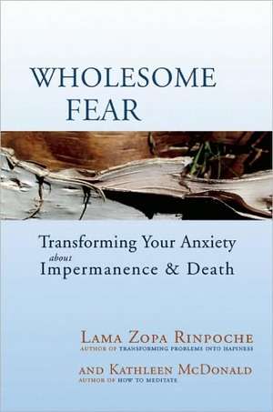 Wholesome Fear: Transforming Your Anxiety about Impermanence & Death de Lama Zopa Rinpoche