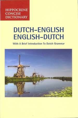 Dutch-English/English-Dutch Concise Dictionary: With a Brief Introduction to Dutch Grammar de Davidovic Mladen