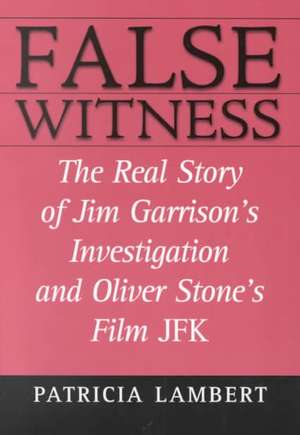 False Witness de Patricia Lambert