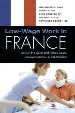 Low-Wage Work in France de Eve Caroli