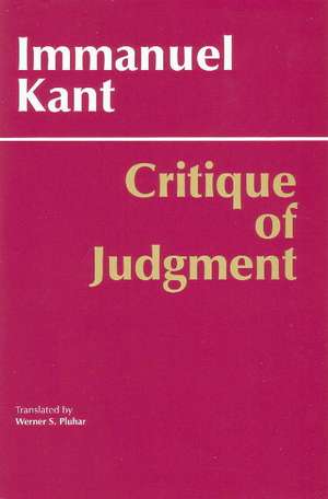 Critique of Judgment de Immanuel Kant