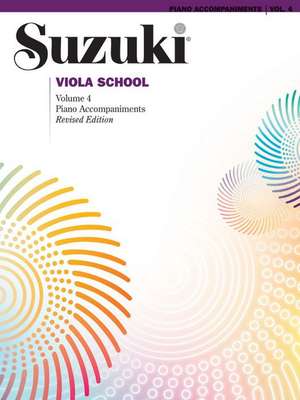 Suzuki Viola School, Vol 4: Piano Acc. de Alfred Publishing