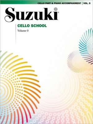 Suzuki Cello School, Vol 9: Cello Part (Includes Piano Acc.) de Alfred Publishing