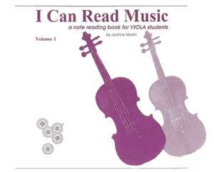 I Can Read Music, Vol 1: Viola de Joanne Martin