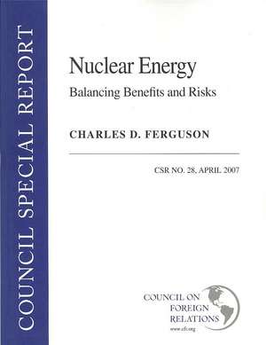 Nuclear Energy: April 2007 de Charles D. Ferguson