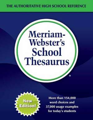 Merriam-Webster's School Thesaurus de Merriam-Webster