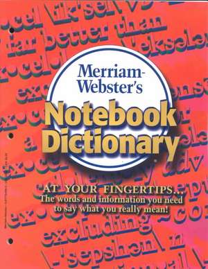 Merriam-Webster's Notebook Dictionary de Merriam-Webster