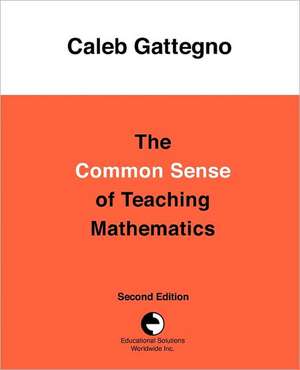 The Common Sense of Teaching Mathematics de Caleb Gattegno