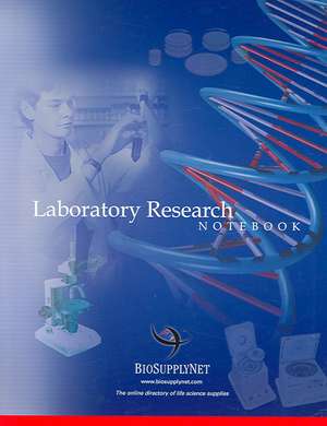 Laboratory Research Notebook de Cold Spring Harbor Laboratory Press