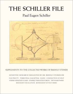 The Schiller File: Supplements to the Collected Works of Rudolf Steiner de Paul Eugen Schiller