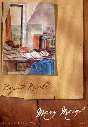 Beyond Recall de Mary Meigs