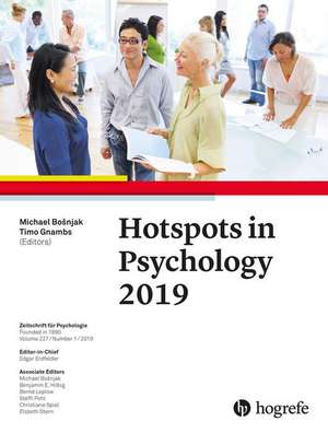 Hotspots in Psychology 2019 de Michael Bosnjak