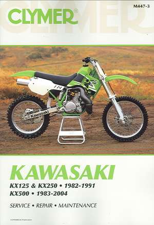 Kawasaki KX125/250 (1982–1991) & KX500 (1983–2004) Motorcycle Service Repair Manual de Haynes