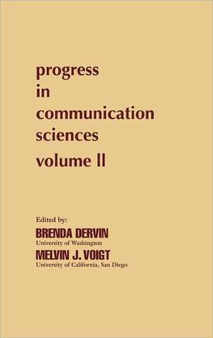 Progress in Communication Sciences, Volume 2 de Unknown