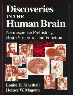 Discoveries in the Human Brain: Neuroscience Prehistory, Brain Structure, and Function de Louise H. Marshall